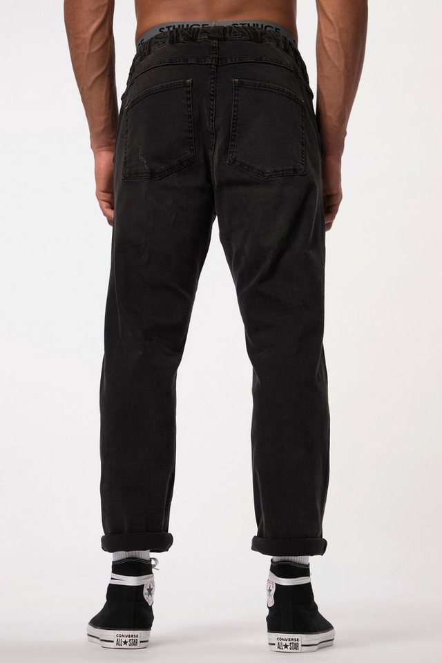 STHUGE 5-Pocket-Jeans Jeans FLEXLASTIC® Denim Destroyed Look Vintage – Bild 3 von 5
