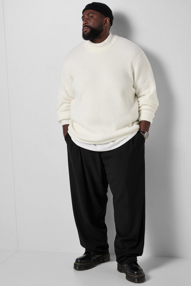 STHUGE Rundhalspullover Pullover lässige Passform hoher Stehkragen – Bild 3 von 4