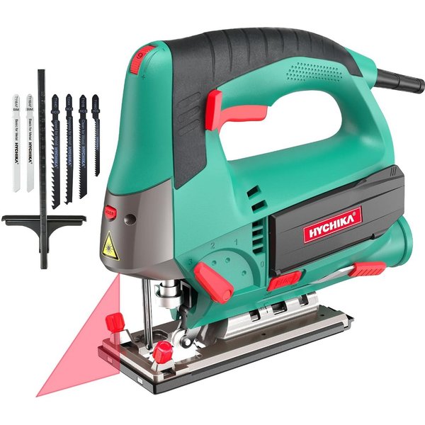 HYCHIKA Stichsäge Hychika Electric Jigsaw,800 W Max Wood Cutting Depth 110 mm