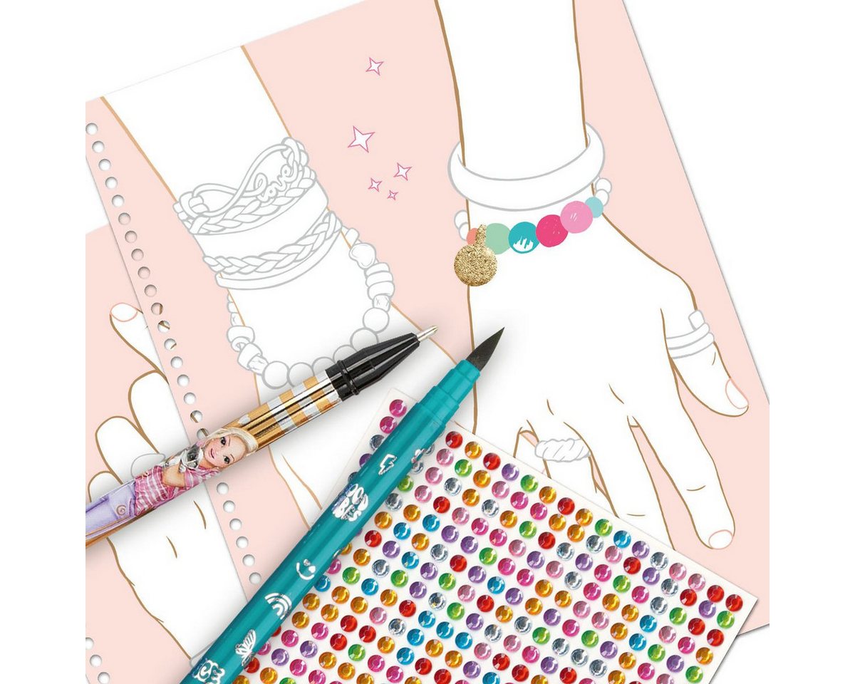 TOPModel Stickerbuch TOPModel Malbuch Create your Bling Bling Schmuck – Bild 5 von 5