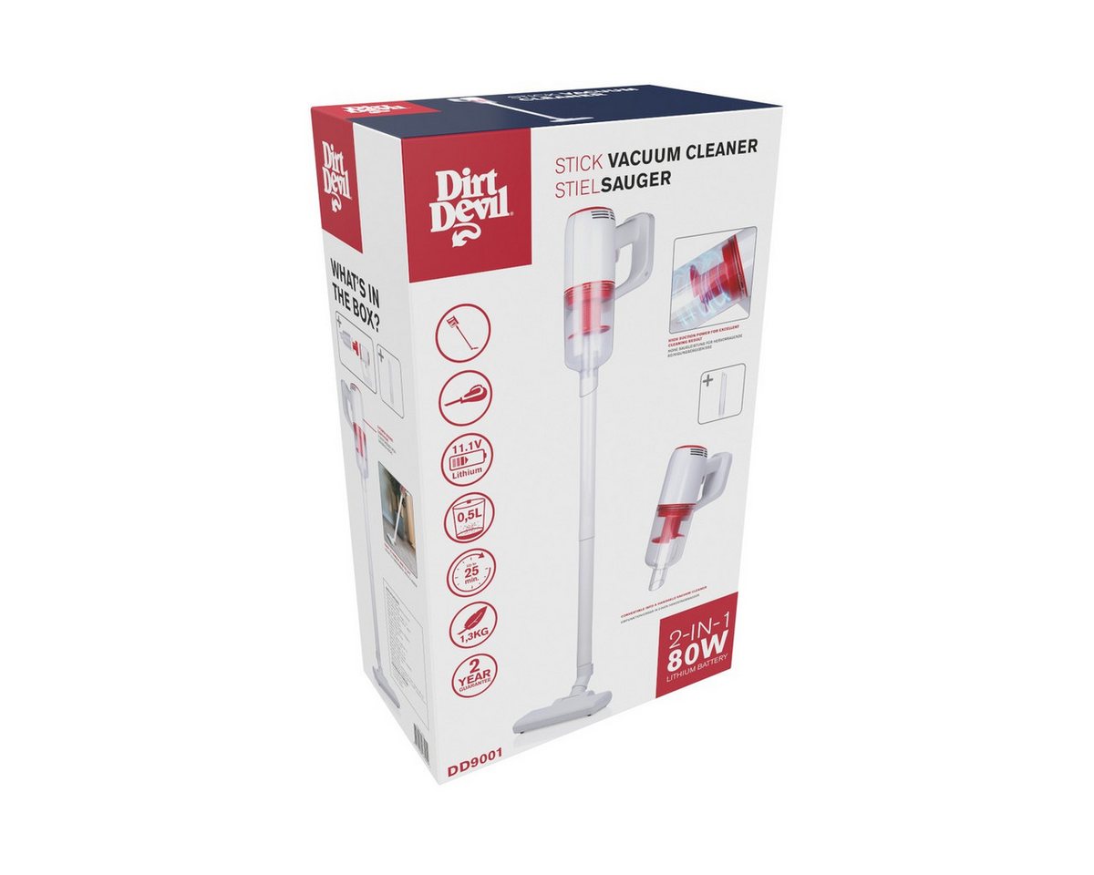 DIRT DEVIL Stielstaubsauger Dirt Devil Akku Staubsauger – 2‑in‑1 mit Handstaubsauger – Bild 5 von 5