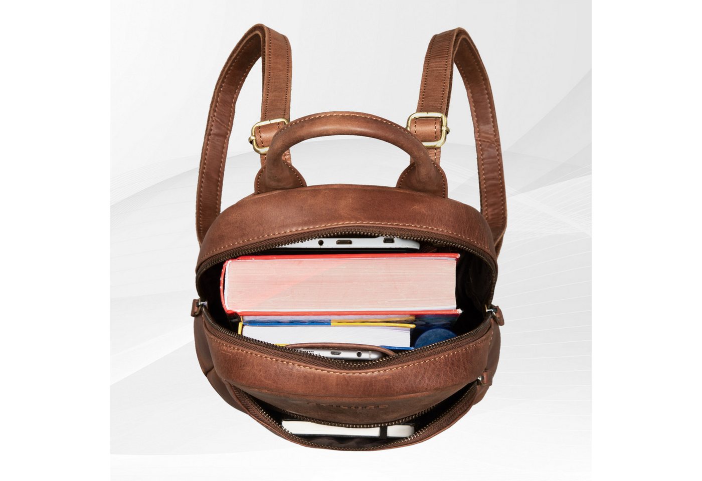 STILORD Cityrucksack "Ruby" Daypack Damen Leder – Bild 5 von 5