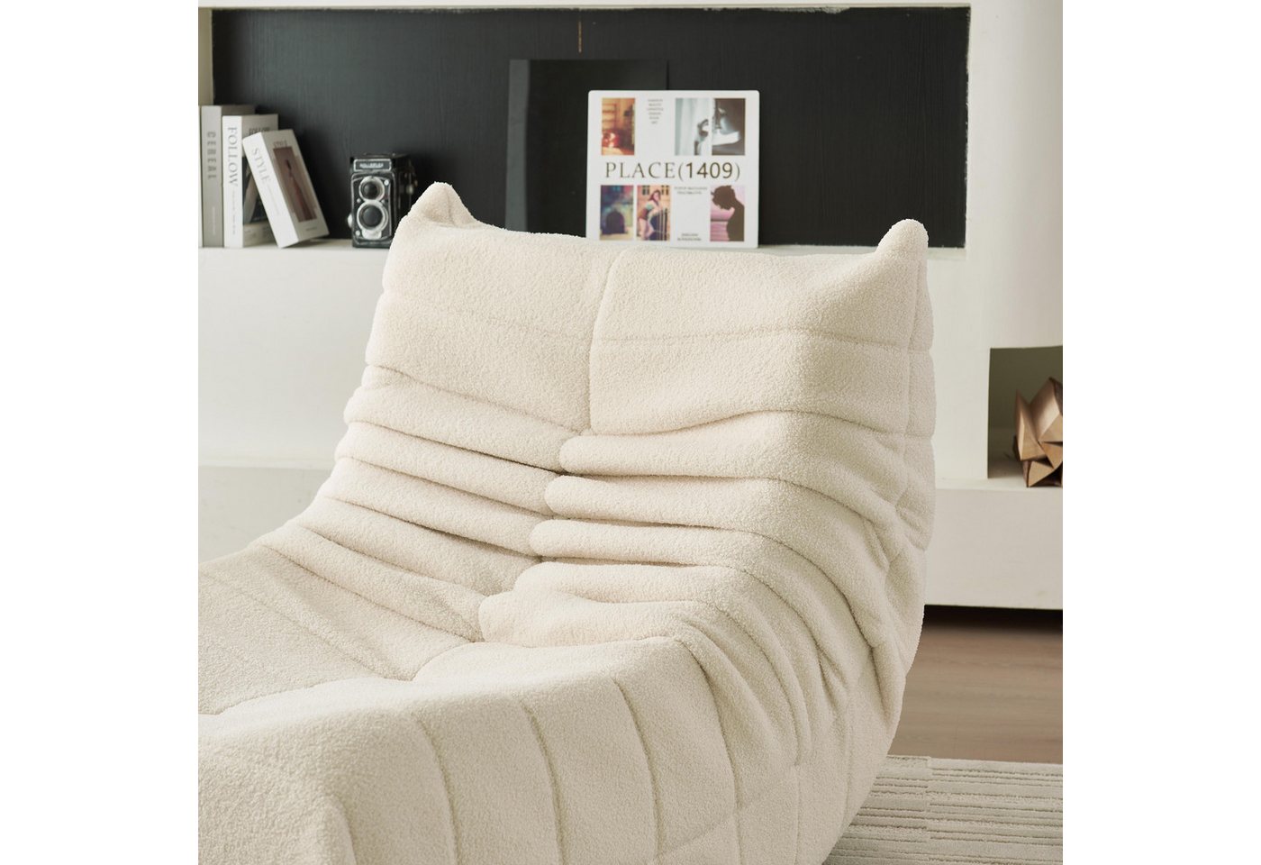 STILVORA Sitzsack Relaxsessel Indoor-Lazy Sofa Einzelsofa mit Hochelastischer Schwamm – Bild 4 von 5