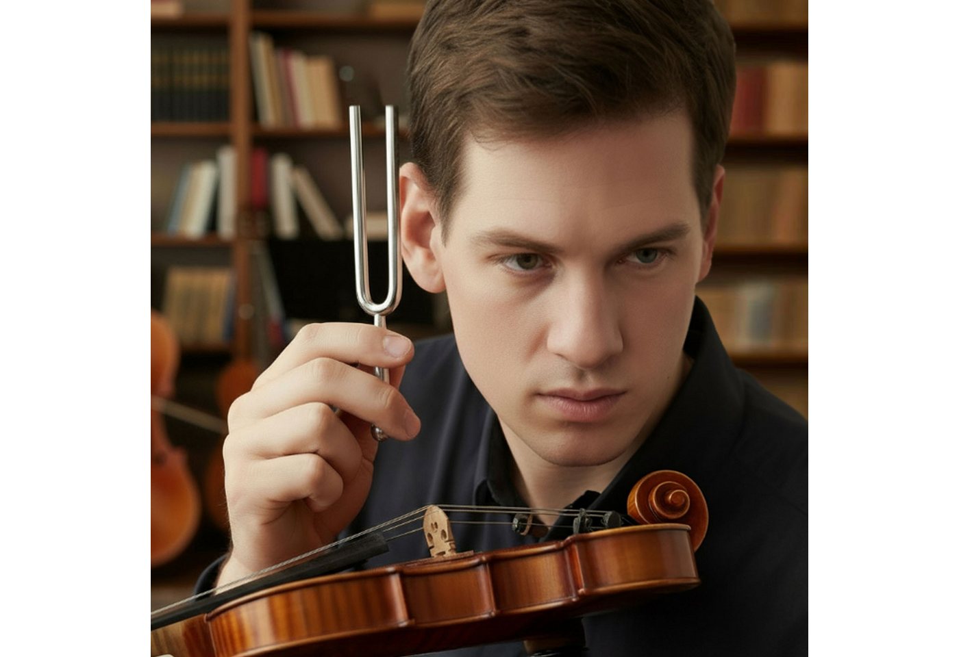 keepdrum Stimmgerät keepdrum Stimmgabel KDTFA 440Hz Ton A1, (Stimmhilfe), für musikalische und esoterische Anwendung – Bild 2 von 5