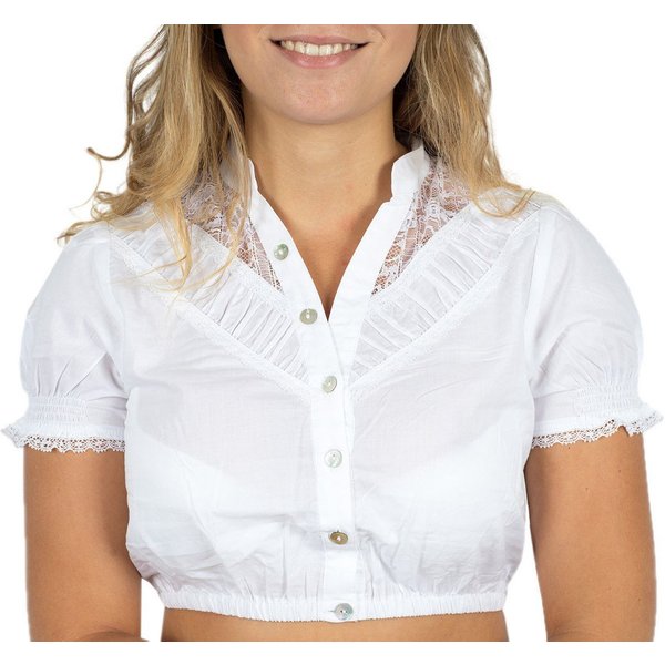 Stockerpoint Dirndlbluse Dirndlbluse B-4020 weiß