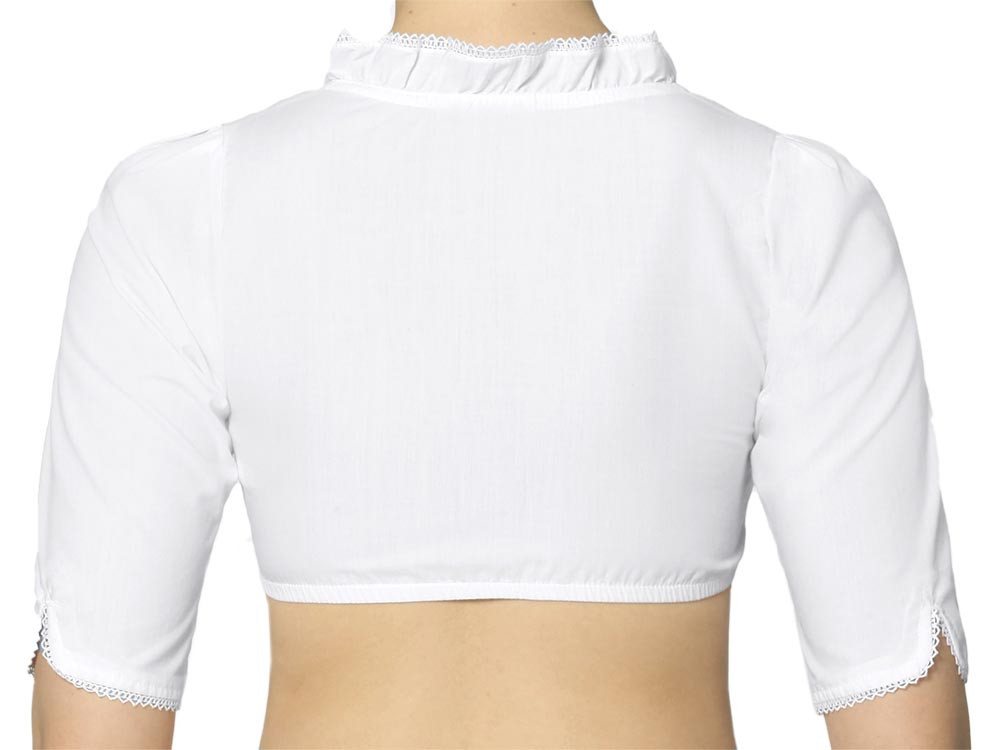 Stockerpoint Dirndlbluse Dirndlbluse Clara halbarm weiß – Bild 3 von 4