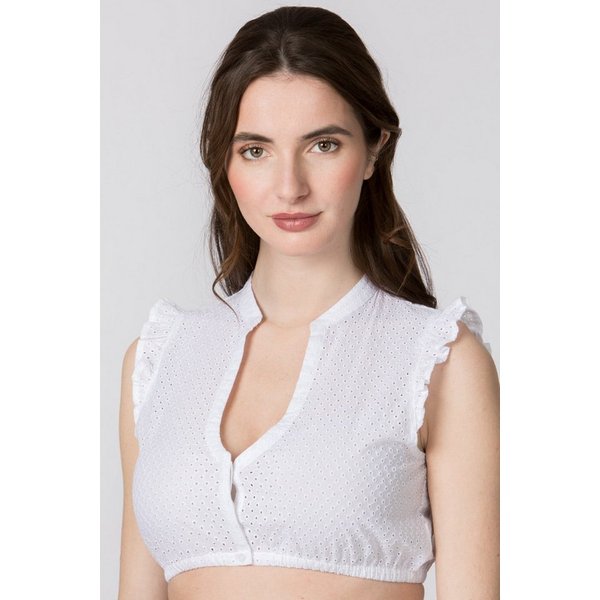 Stockerpoint Dirndlbluse Dirndlbluse - MELANIA - weiß