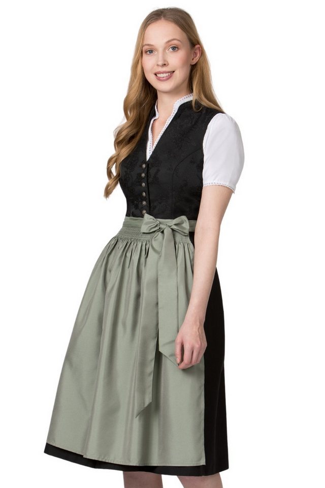 Stockerpoint Dirndlschürze Dirndlschürze - KRISTIN - rosé, rauchblau, salbei – Bild 2 von 2
