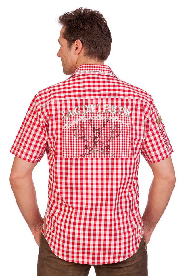 Stockerpoint Trachtenhemd Trachtenhemd - JAGDFIEBER - rot – Bild 2 von 4