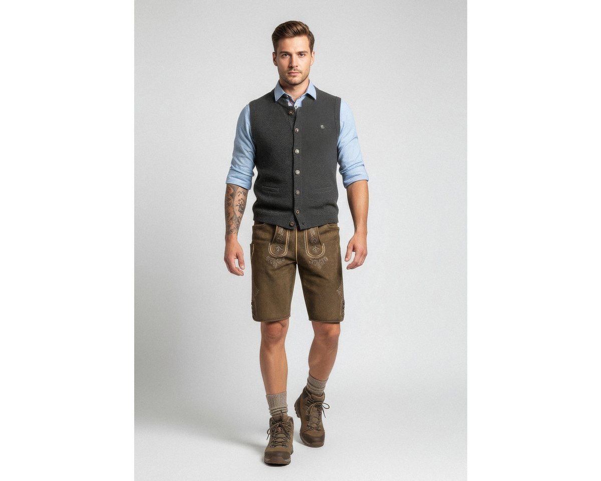 Stockerpoint Trachtenlederhose Sigl Herren (1-tlg) Trachtenlederhose, Trachtenhose, Bayerische Lederhose, Oktoberfest – Bild 5 von 5