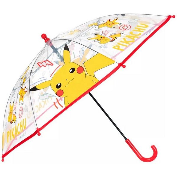 POKÉMON Stockregenschirm Pokémon Thunder Kinder transparenter Regenschirm Ø72 cm