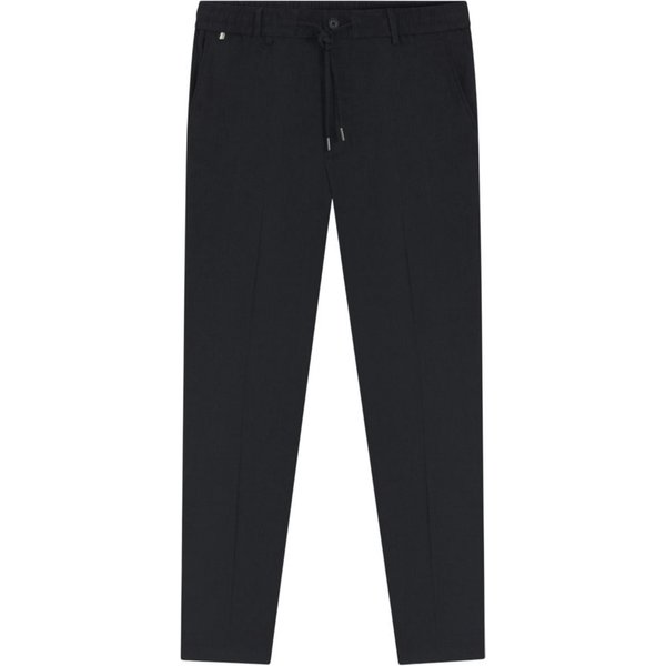 BOSS Stoffhose BOSS Men Black schwarz,Casual,Leinen,Unifarben,Modern Fit
