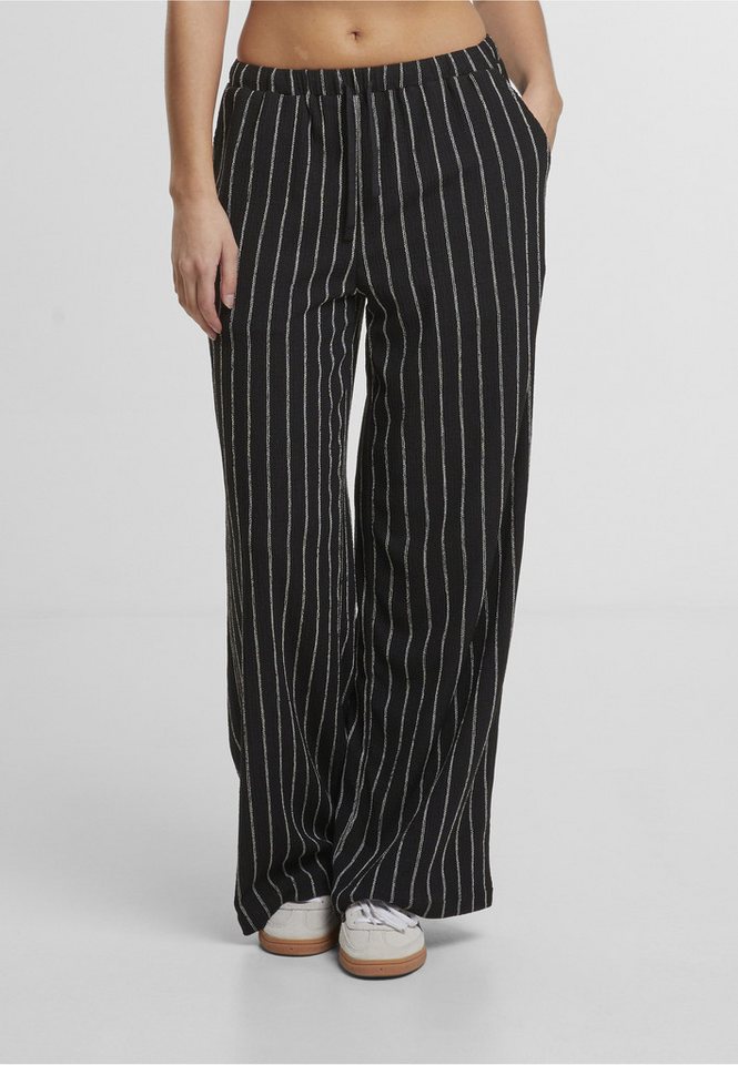 URBAN CLASSICS Stoffhose Urban Classics Ladies Structured Striped Relaxed Fit Pants (1-tlg) – Bild 3 von 5