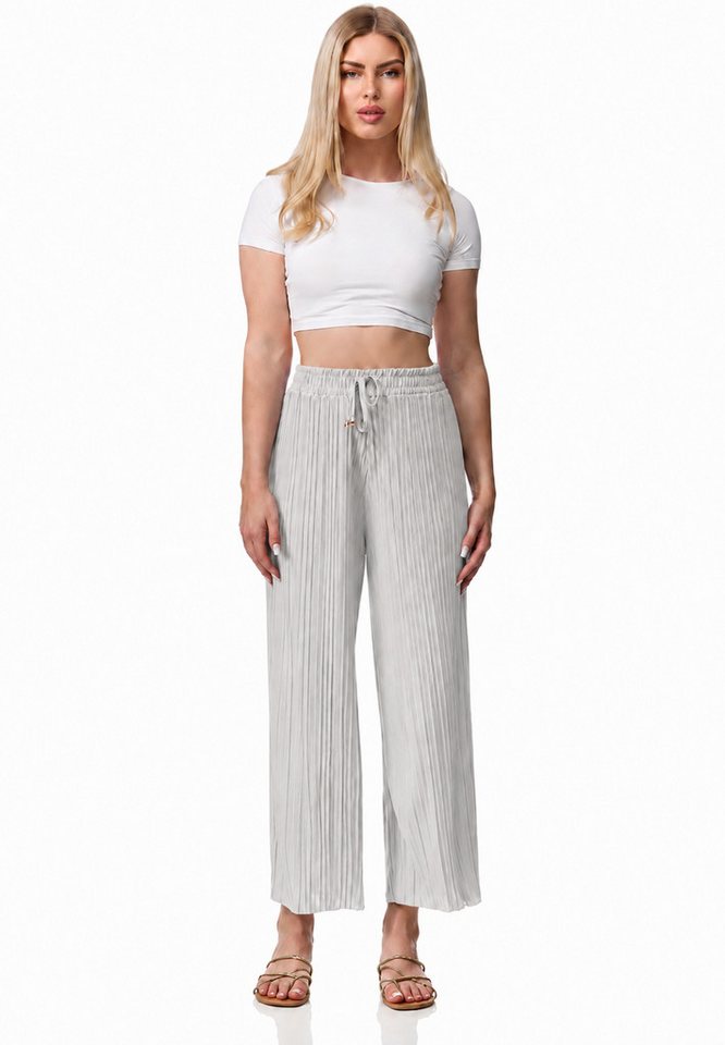 Worldclassca Stoffhose Worldclassca Stoffhose Plissierte Sommer Hose weitem Bein Faltenhose Neue Kollektion - Stilvolle und gemütliche Sommer Mode für Damen – Bild 2 von 2