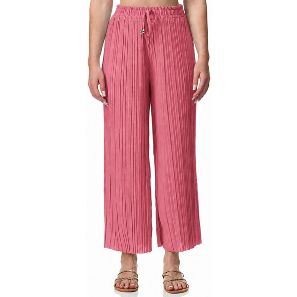 Worldclassca Stoffhose Worldclassca Stoffhose Plissierte Sommer Hose weitem Bein Faltenhose Neue Kollektion - Stilvolle und gemütliche Sommer Mode für Damen
