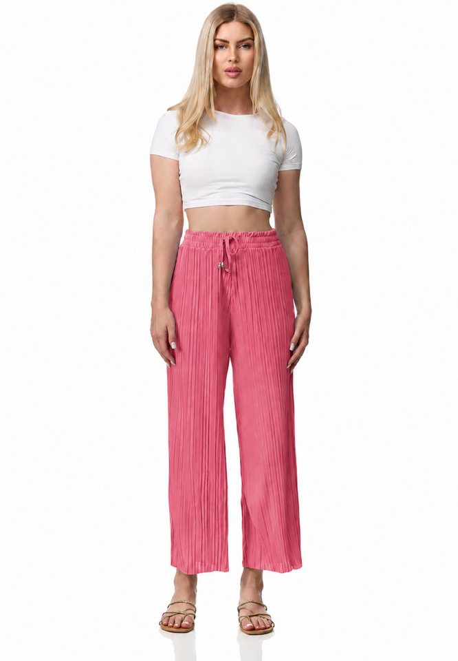 Worldclassca Stoffhose Worldclassca Stoffhose Plissierte Sommer Hose weitem Bein Faltenhose Neue Kollektion - Stilvolle und gemütliche Sommer Mode für Damen – Bild 2 von 2