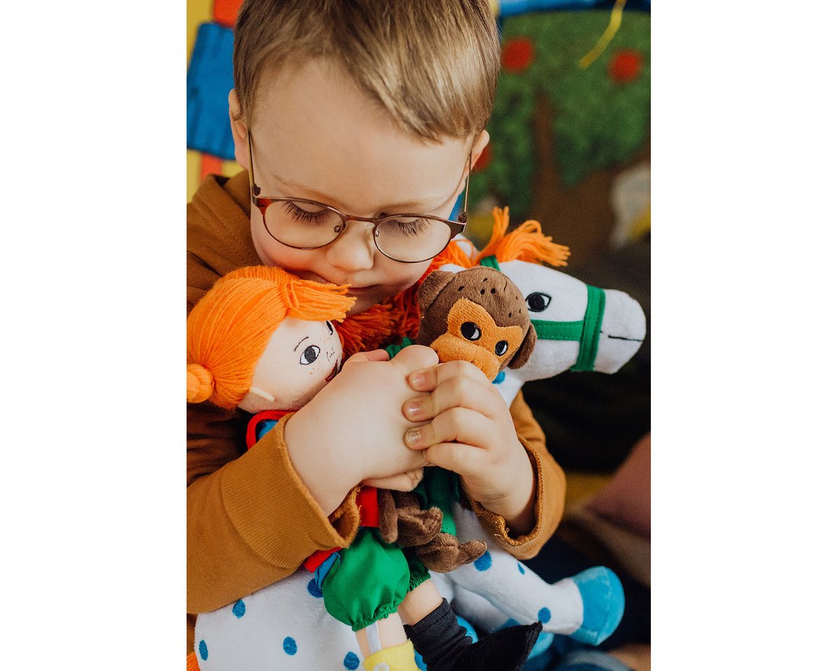 Pippi Langstrumpf Stoffpuppe Pippi Langstrumpf 30 cm Mädchen (1-tlg) – Bild 4 von 5