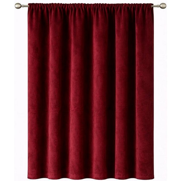 Stoffschmiede Gardine, Velour, Verdunkler, Kräuselband, verdunkelnd