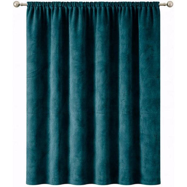 Stoffschmiede Gardine, Velour, Verdunkler, Kräuselband, verdunkelnd