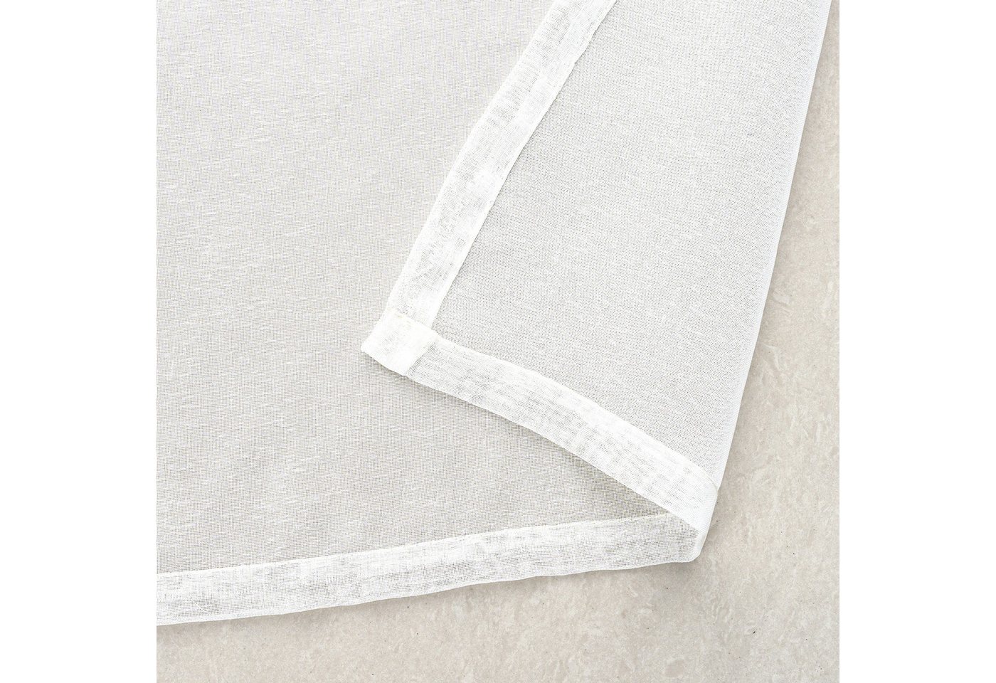 Stoffschmiede Gardine, 140x245cm, Verdeckte Schlaufe, versch. Farben, halbtransparent – Bild 3 von 5