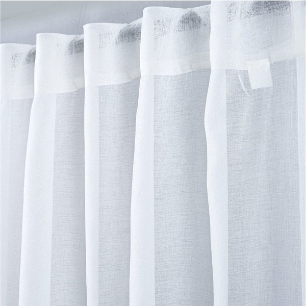 Stoffschmiede Gardine, 140x245cm, Verdeckte Schlaufe, versch. Farben, halbtransparent