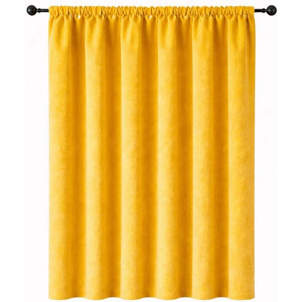 Stoffschmiede Gardine, Velour, Verdunkler, Kräuselband, verdunkelnd