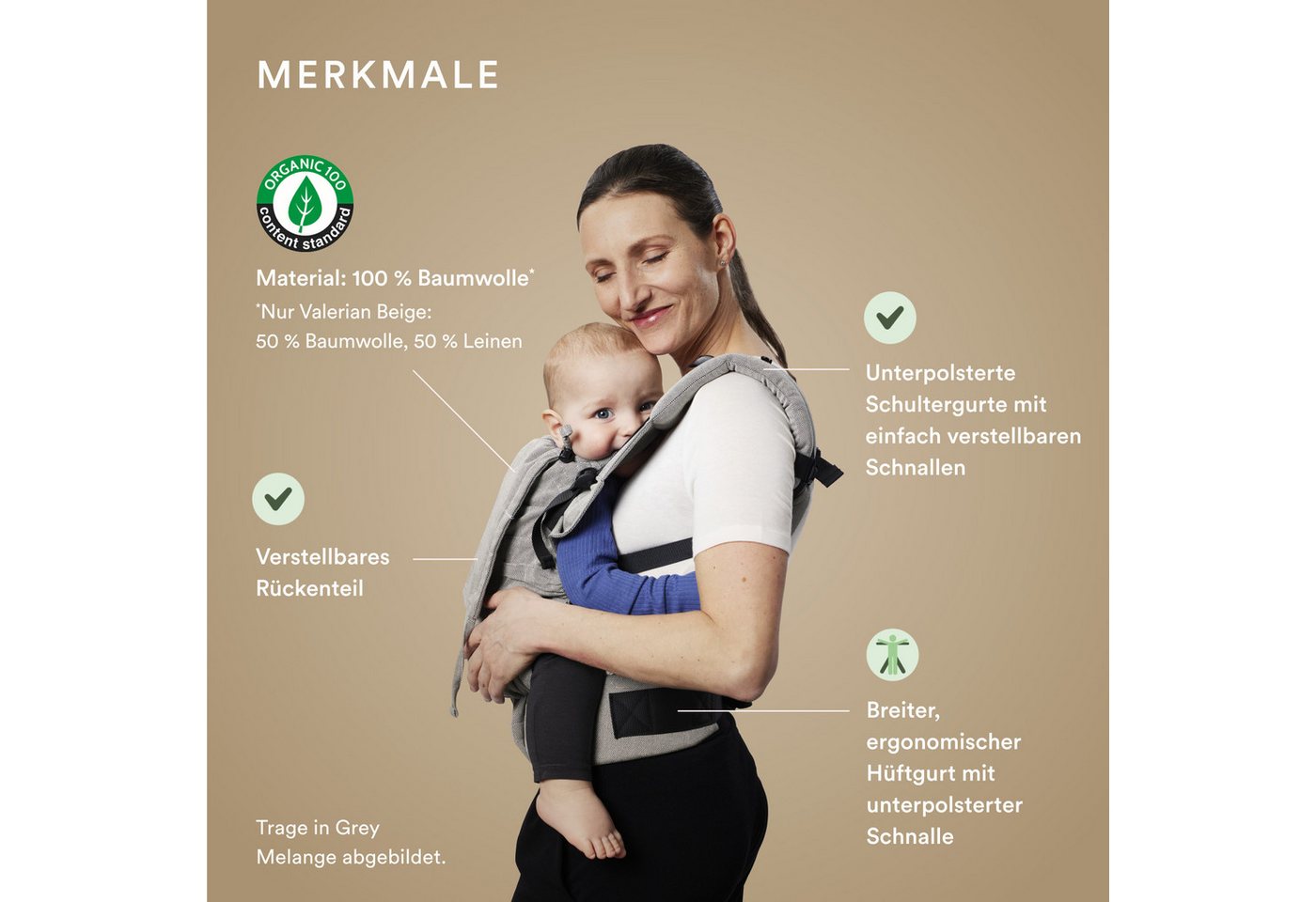 Stokke Babytrage Limas™ Babytrage Flex, Full Buckle für optimalen Komfort & Halt – Bild 2 von 5