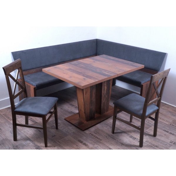 Stolebaenk Eckbankgruppe Nardone EBG Old Style, (Eckbankgruppe, Eine Eckbank, einen Tisch, zwei Stühle), Set, bestehend aus 1 x Eckbank, 1x Tisch, 2 x Stuhl