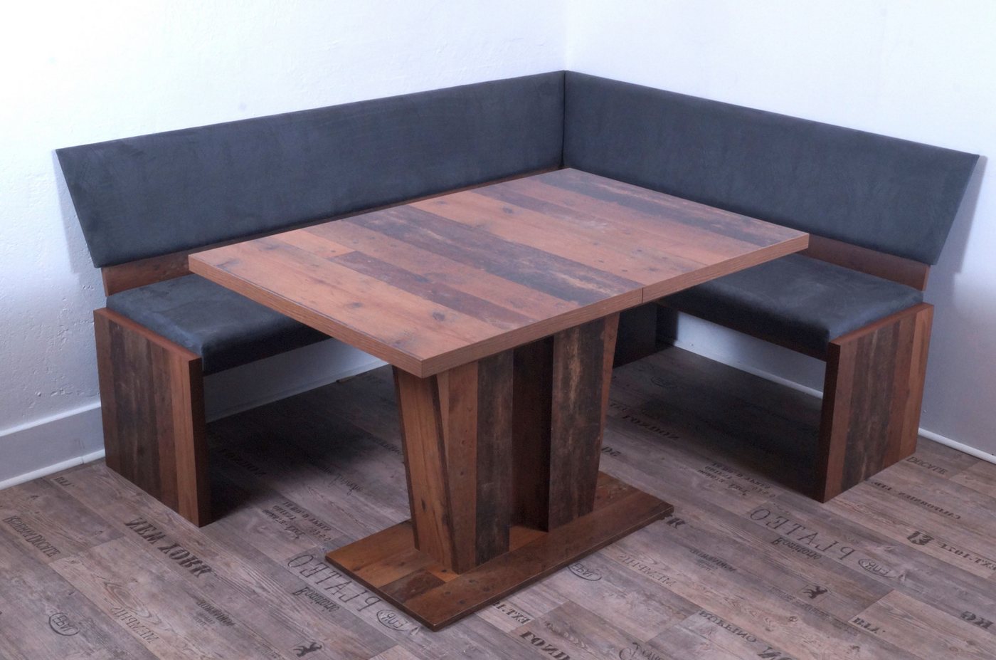 Stolebaenk Eckbankgruppe Nardone EBG Old Style, (Eckbankgruppe, Eine Eckbank, einen Tisch, zwei Stühle), Set, bestehend aus 1 x Eckbank, 1x Tisch, 2 x Stuhl – Bild 3 von 5