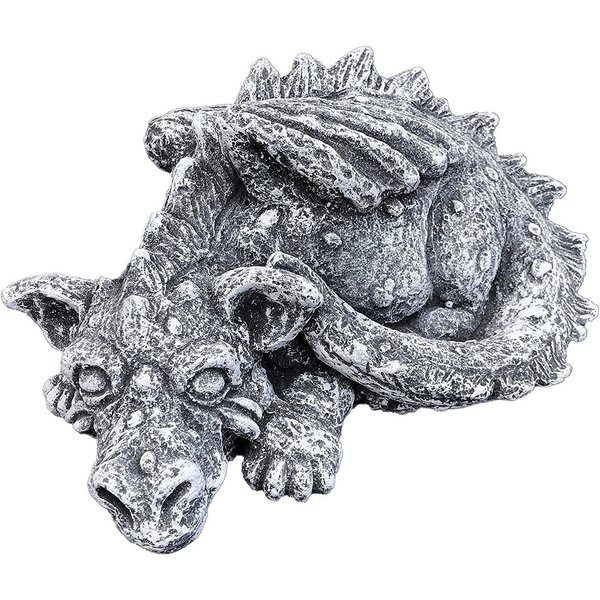 Stone and Style Gartenfigur Frostfeste Steinfigur Drache Flokii