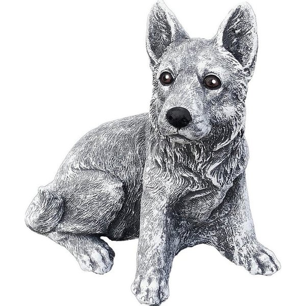 Stone and Style Gartenfigur Frostfeste Steinfigur Hund Schäferhund klein