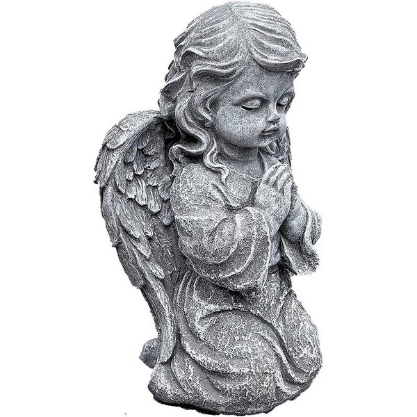 Stone and Style Gartenfigur Frostfeste Steinfigur kniender betender Engel