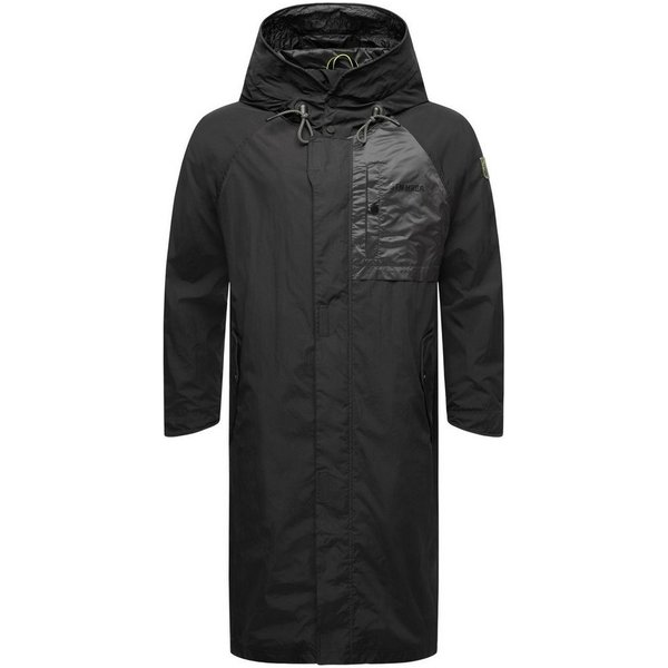 Stone Harbour Regenmantel Zafaar Lange Herren Regenjacke mit Kapuze