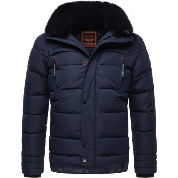 Stone Harbour Steppjacke Witas gesteppte Herren Winterjacke mit abnehmbarer Kapuze