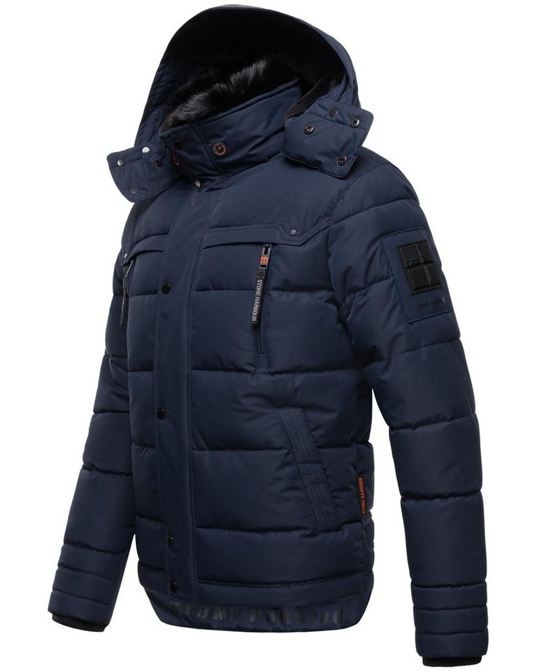 Stone Harbour Steppjacke Witas gesteppte Herren Winterjacke mit abnehmbarer Kapuze – Bild 2 von 5