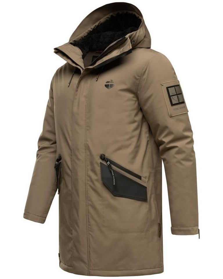 Stone Harbour Wintermantel Ragaan modischer Herren Winterparka mit Teddyfell Futter – Bild 2 von 5