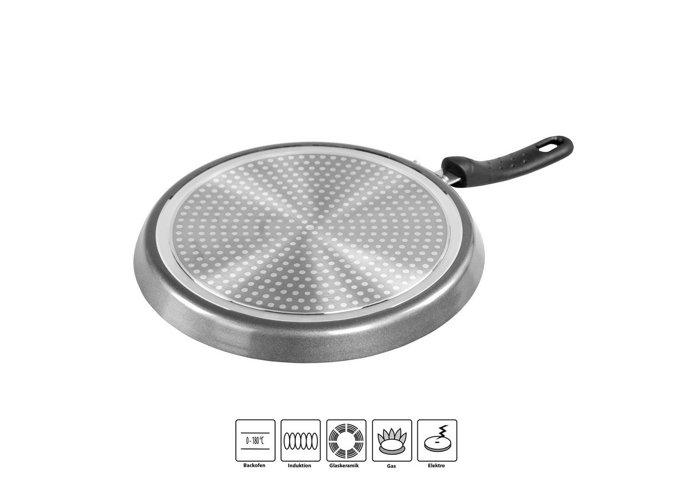 STONELINE Crêpepfanne, Aluminium (1-tlg), mit echten Steinpartikeln, induktionsgeeignet, Designed in Germany – Bild 3 von 5