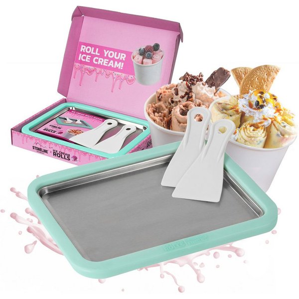STONELINE Eismaschine by Mr. Ice Cream Rolls Maker Eisplatte für Hausgemachte Eiscreme