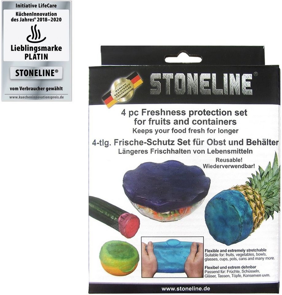STONELINE Frischhaltedeckel, (Set, 4-tlg), Kunststoff, wiederverwendbar – Bild 2 von 4