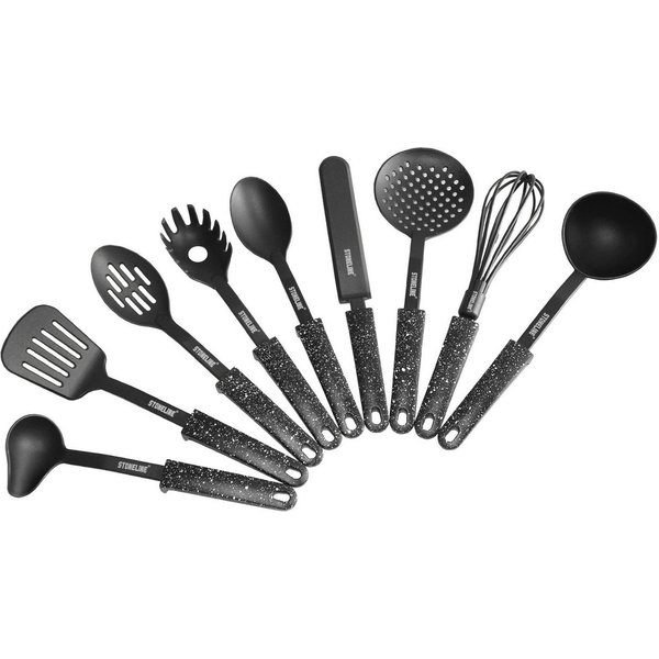 STONELINE Kochbesteck-Set (Set, 9-tlg), Kunststoff, mit Stütze