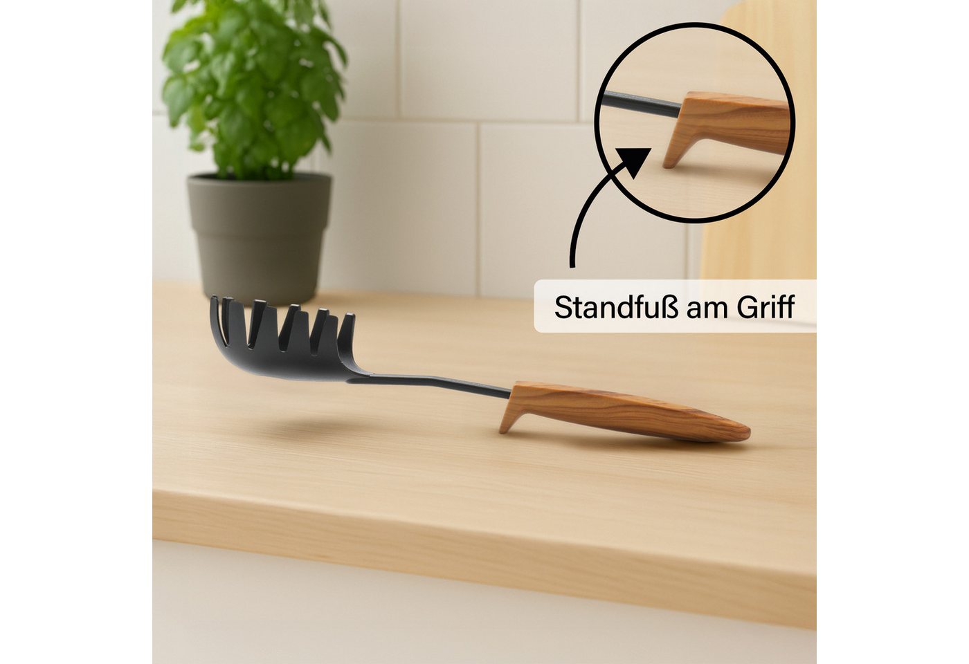 STONELINE Kochbesteck-Set (9-tlg), ideal für beschichtete Pfannen und Töpfe, Designed in Germany – Bild 3 von 5