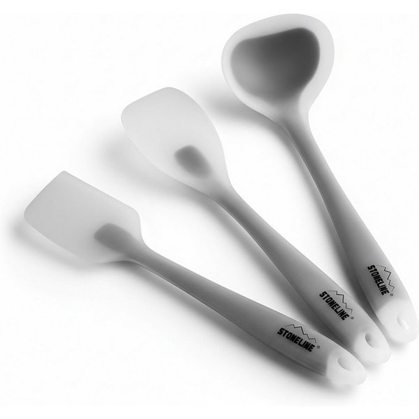 STONELINE Kochbesteck-Set Küchenhelfer-Set, 3-teilig, 1 Schaber, 1 Kochlöffel und 1 Suppenkelle (3-tlg), ideal für beschichtete Pfannen und Töpfe, Designed in G