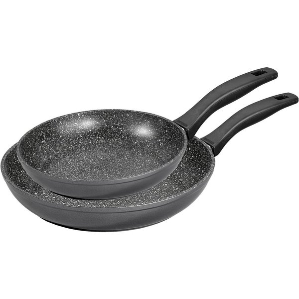 STONELINE Pfannen-Set, Aluminiumguss (Set, 2-tlg., 1x Bratpfanne Ø 24 cm, 1x Bratpfanne Ø 28 cm), Induktion