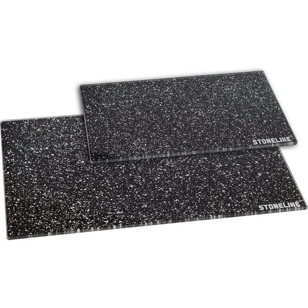 STONELINE Schneidebrett, Glas, (2-St), ideal auch als Topfuntersetzer, lebensmittelecht, bruchstabilisiert