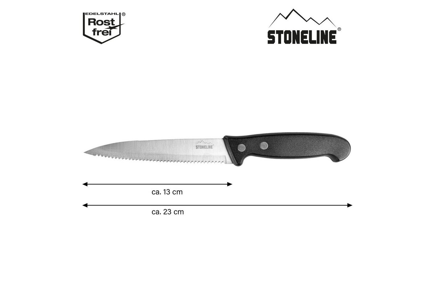 STONELINE Tomatenmesser, Edelstahl rostfrei, mit Klingenschutz, Designed in Germany – Bild 2 von 5