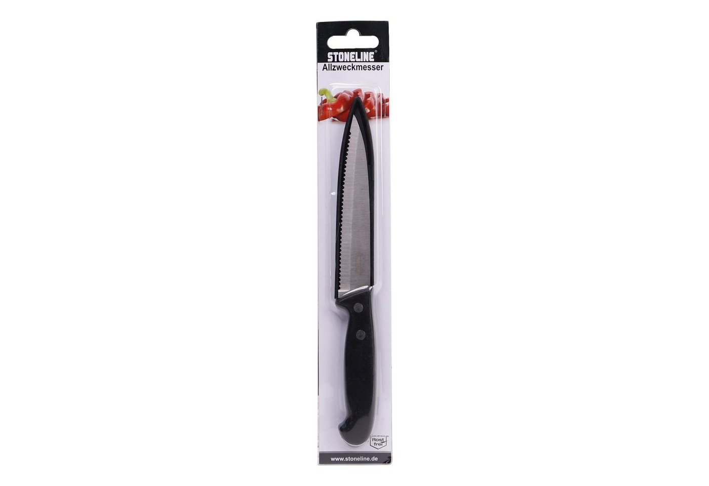 STONELINE Tomatenmesser, Edelstahl rostfrei, mit Klingenschutz, Designed in Germany – Bild 5 von 5