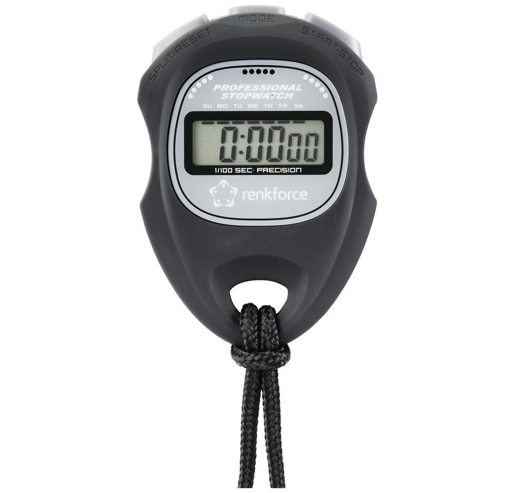 Renkforce Stoppuhr Renkforce WT-034 Stoppuhr digital Schwarz – Bild 4 von 4