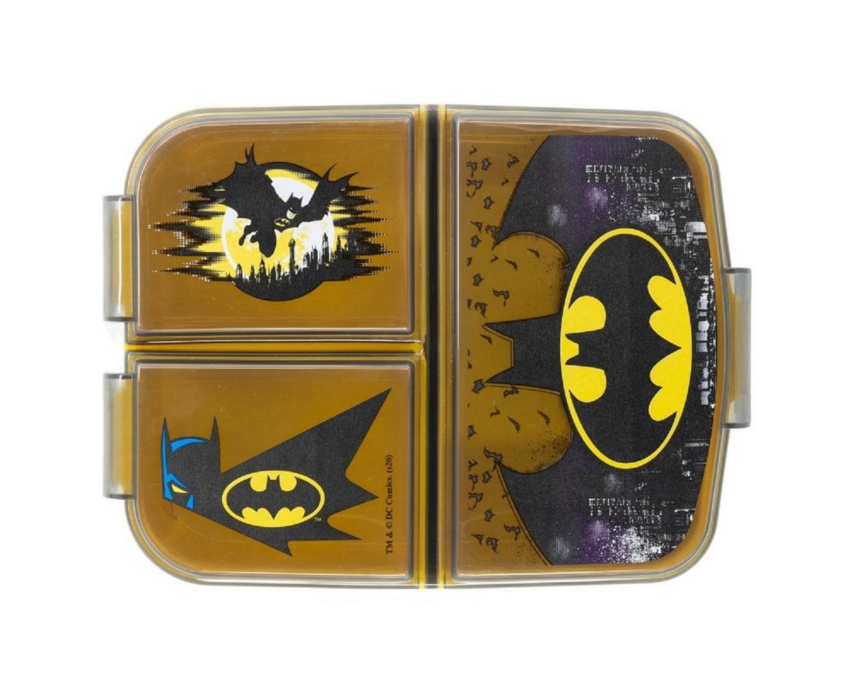 Stor Lunchbox Batman Kinder Brotdose – Lunchbox mit 3 Fächern & tollem Design, (Lebensmittelbox, 1x Dose, 3x Fächern), Brotzeitdose – Bild 3 von 3