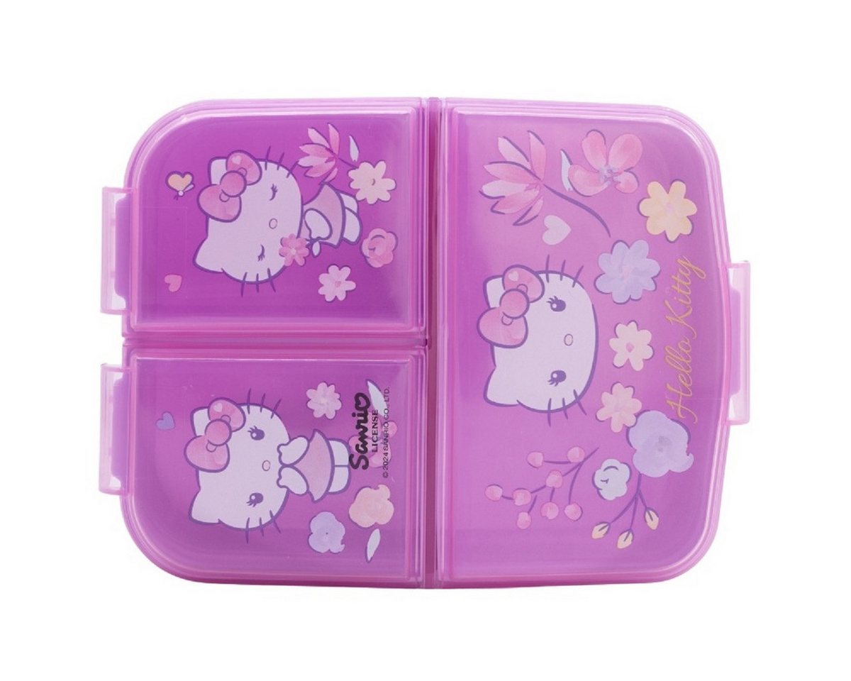 Stor Lunchbox Hello Kitty Kinder Brotdose – Lunchbox mit 3 Fächern & tollem Design, (Brotdose, 1x Deckel, 1x Brotdose), 3 Fächern – Bild 3 von 3