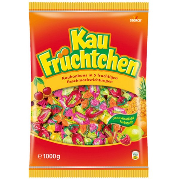 STORCK Süßigkeit, Storck Kau Früchtchen in verschiedenen Geschmacksrichtungen 1000g